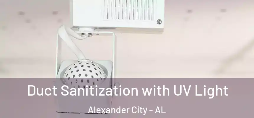  Duct Sanitization with UV Light Alexander City - AL